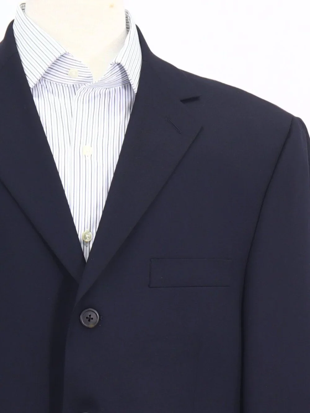 J. Crew 44R Navy Blazer Sport Coat Jacket 3-Button Solid W902